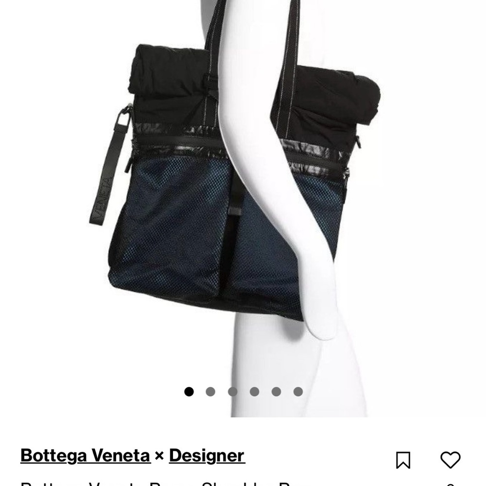 Bottega Veneta Black and Navy Tote